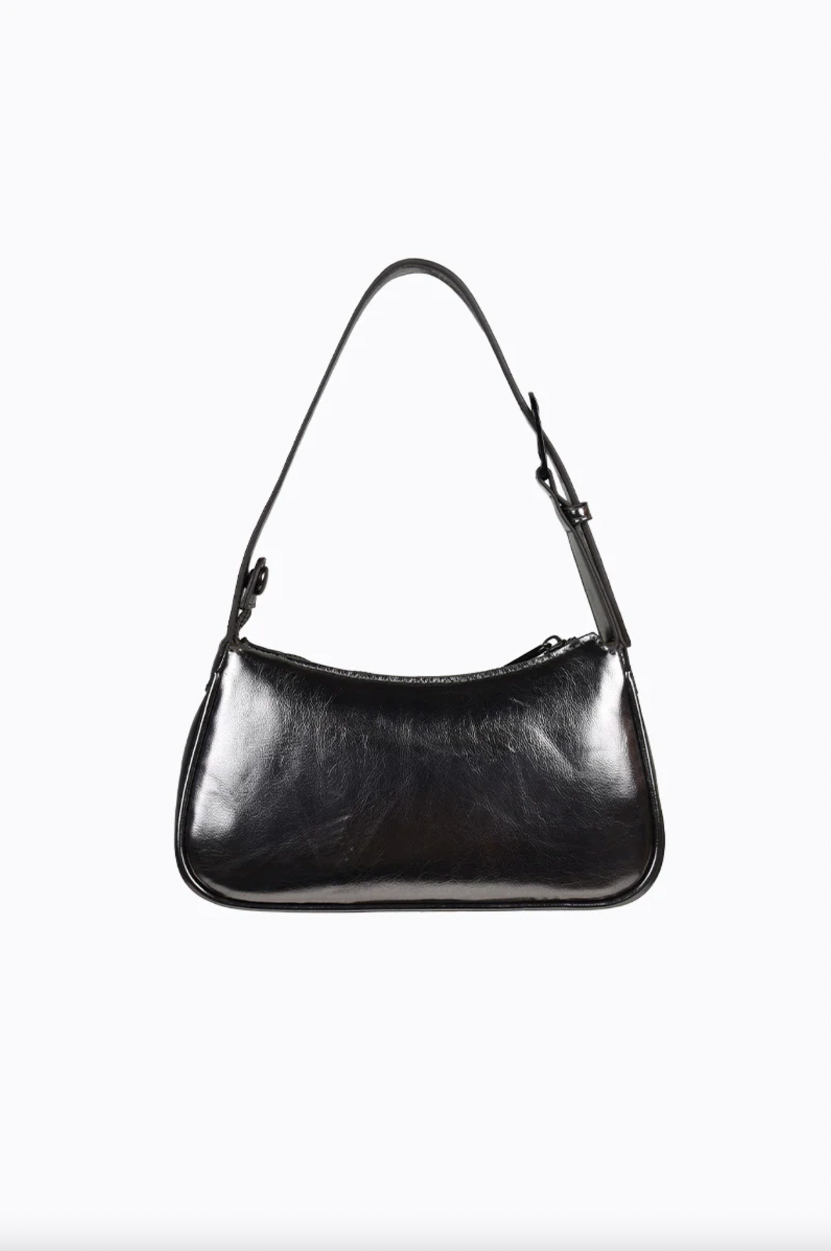 gabi shoulder bag by peta and jain is a vegan leather zip up small bag