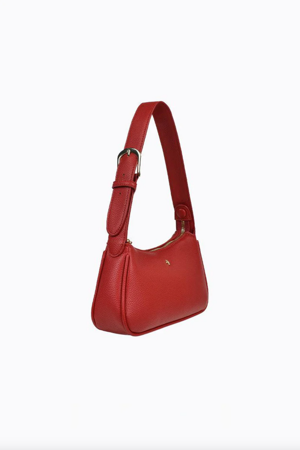 gabi shoulder bag by peta and jain is a vegan leather zip up small bag