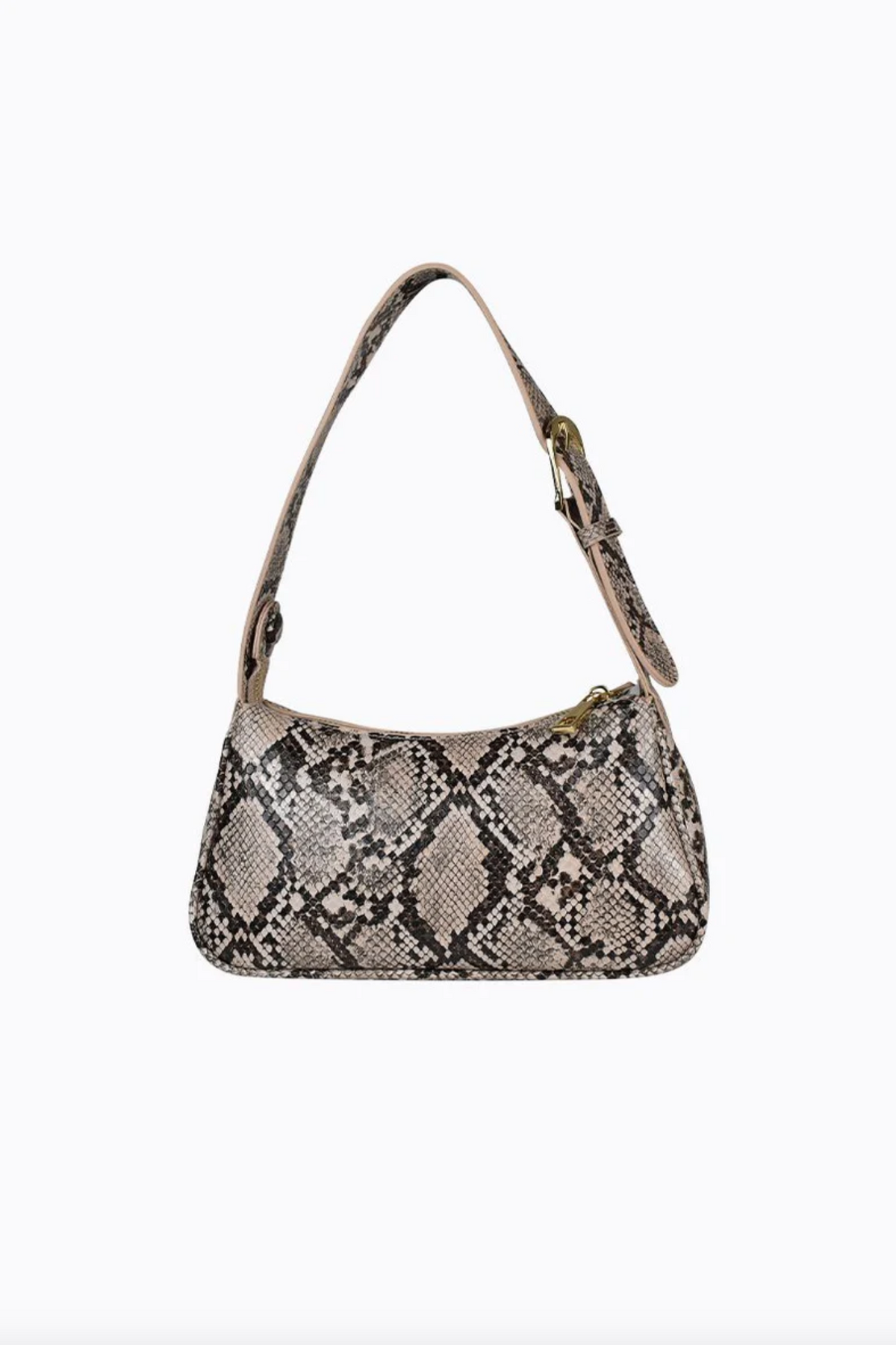 gabi shoulder bag by peta and jain in faux snake leather