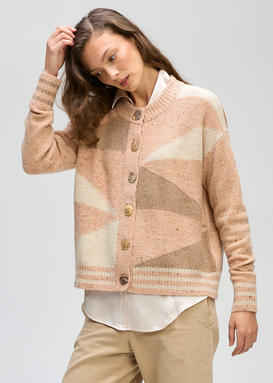 Geo Knit Cardi