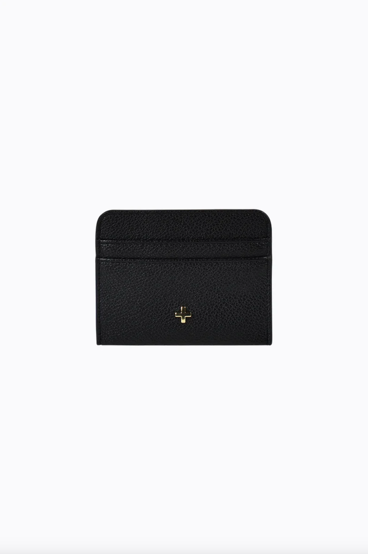 gia card wallet by peta and jain is a faux leather holder for cards in black