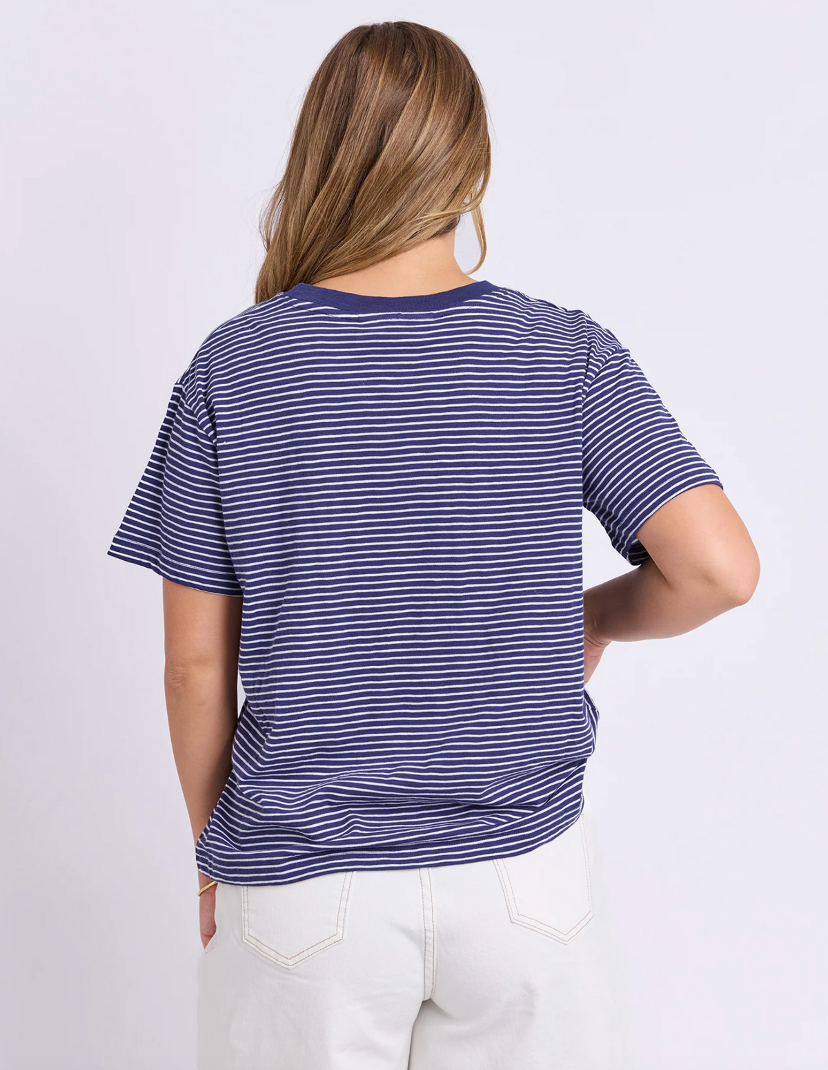 Hutch Stripe Tee - Navy