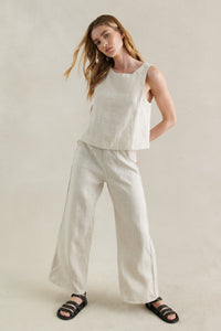 Jude Linen Top - Natural
