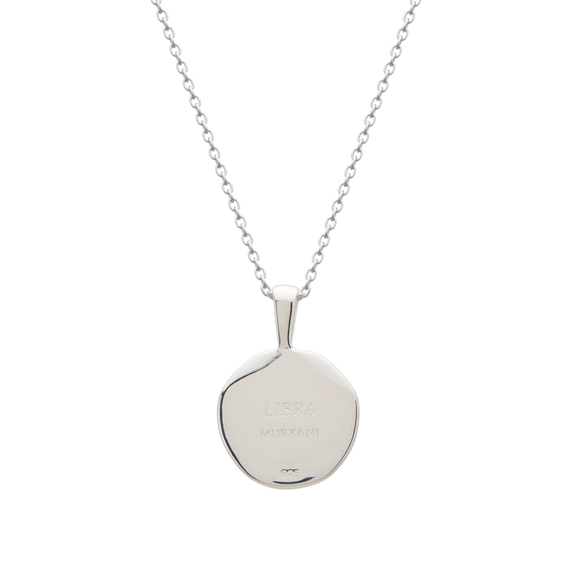 Murkani Libra Necklace - Zodiac series - Silver rear view