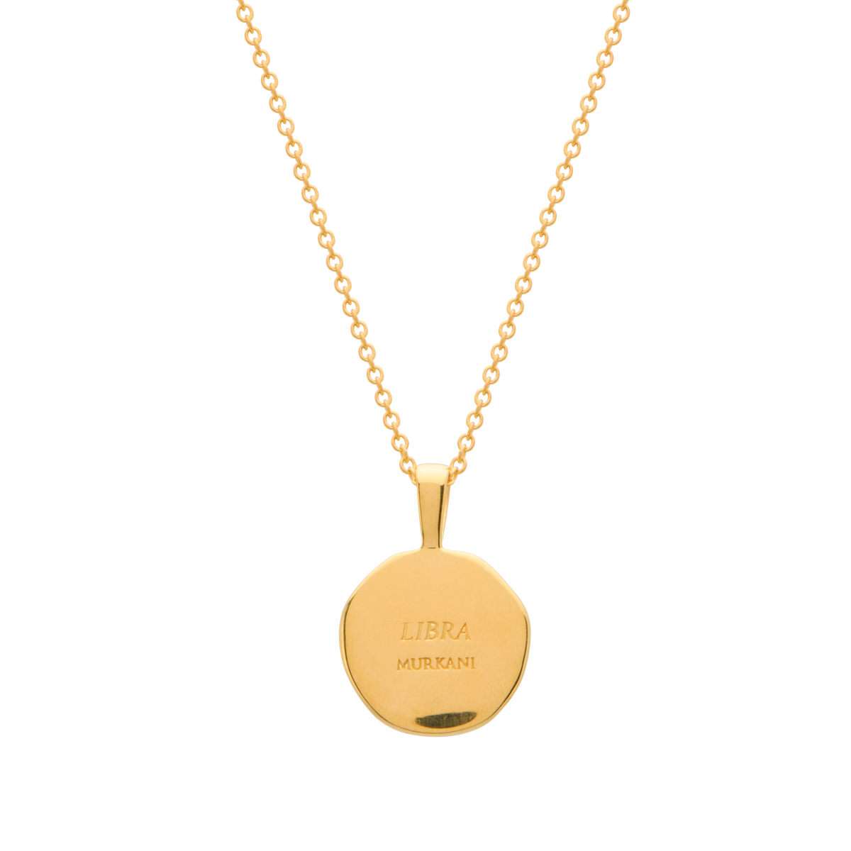 Murkani Libra Necklace - Zodiac series - Gold rear view