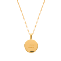 Murkani Libra Necklace - Zodiac series - Gold rear view