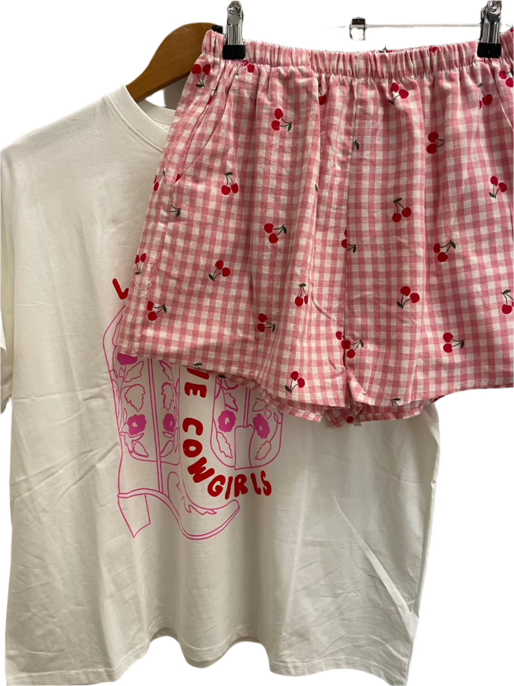 cowgirls t shirt and short set by frankie