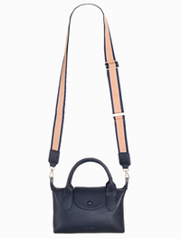 maddy crossbody vegan leather bag by zjoosh in navy blue