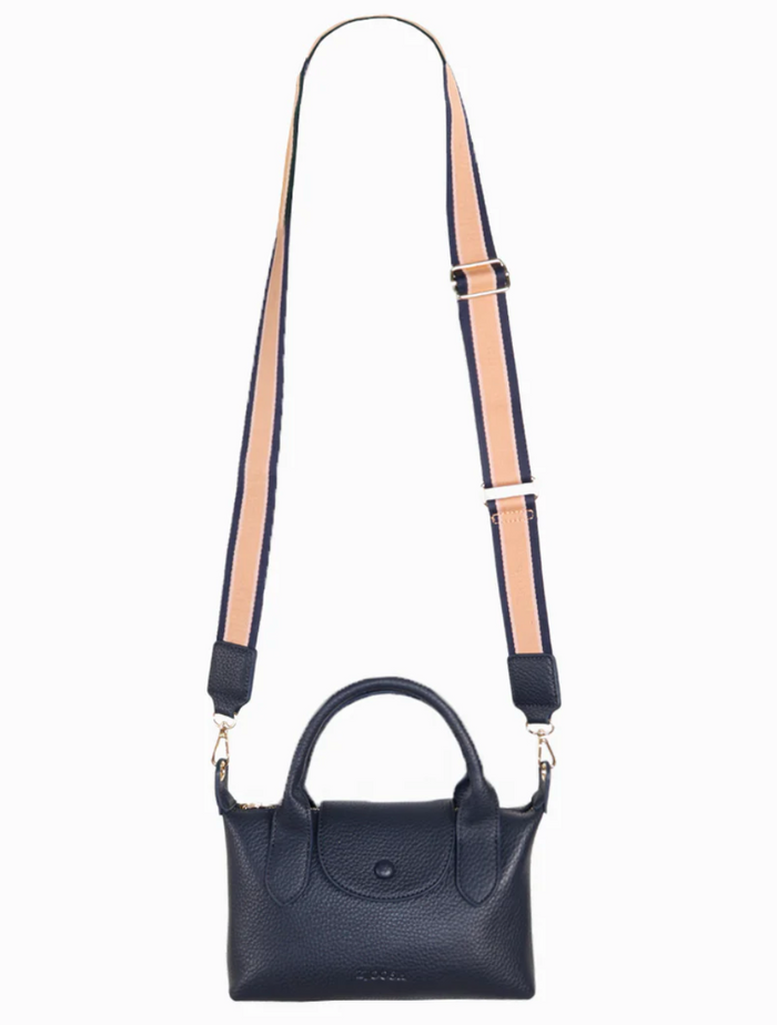 maddy crossbody vegan leather bag by zjoosh in navy blue