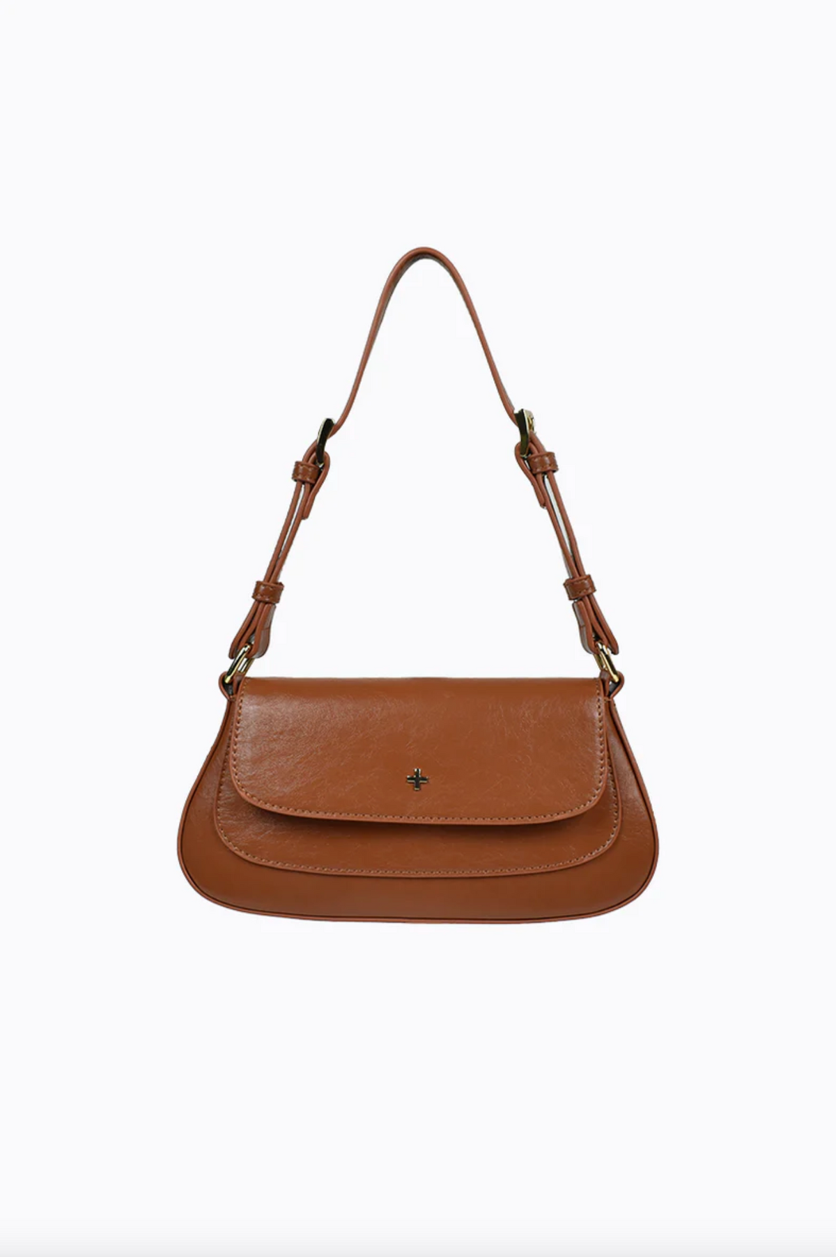 the nikki shoulder bag by peta and jain in tan