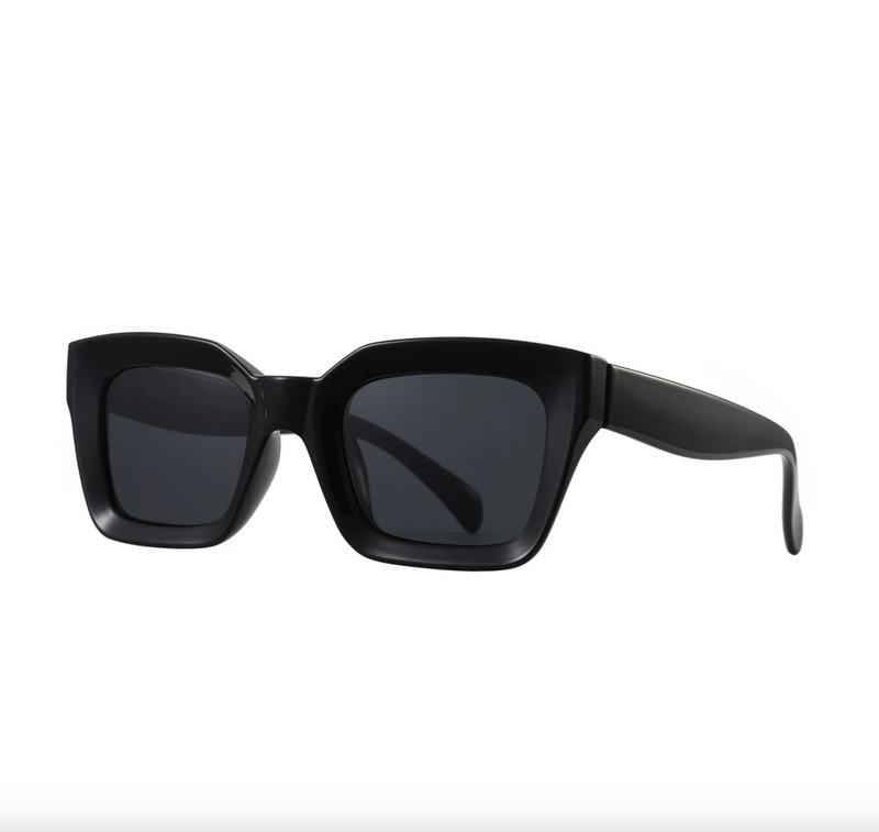 onassis sunglasses by reality eyewear in matt black