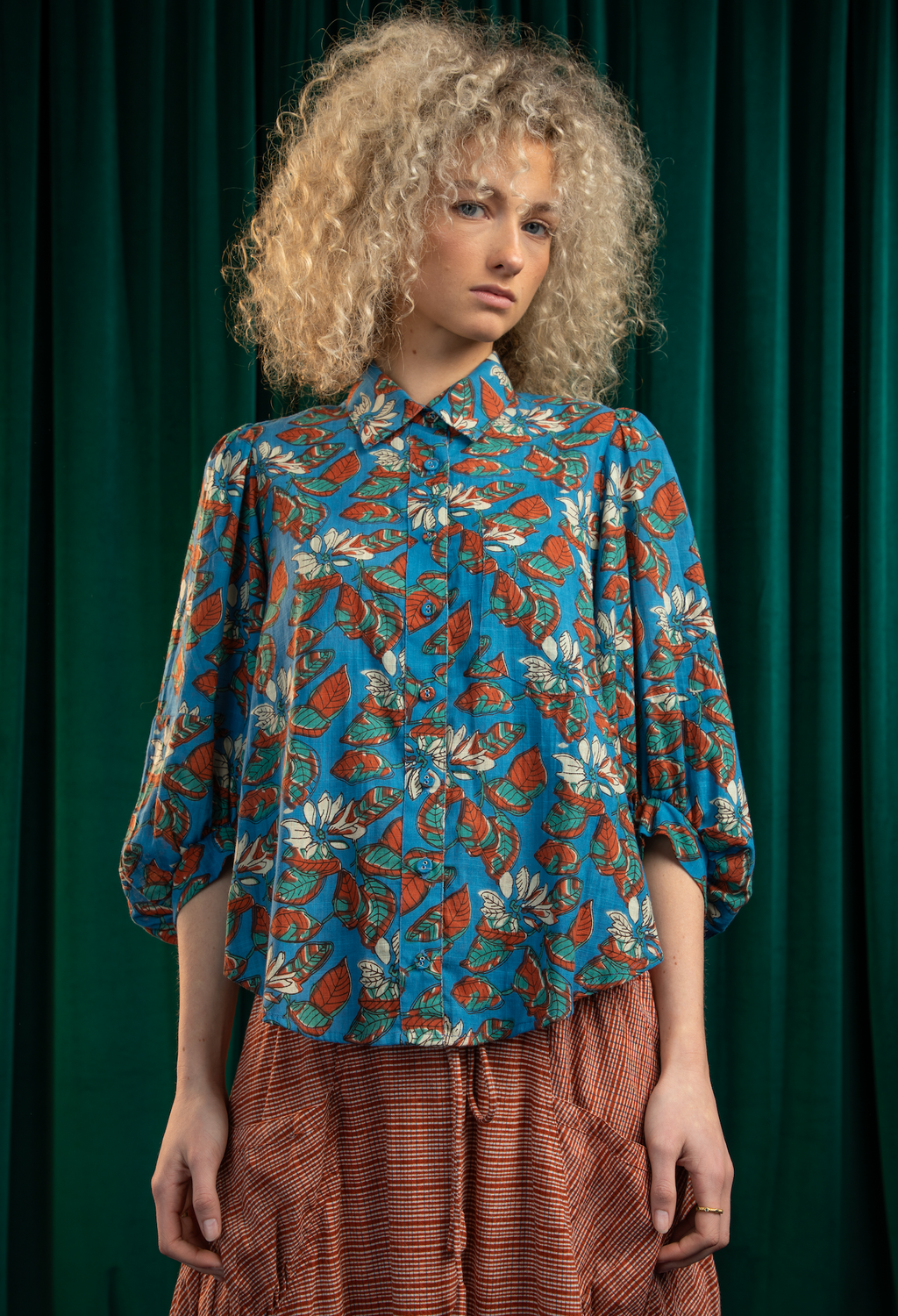 pari shirt by boom shankar in lettie print