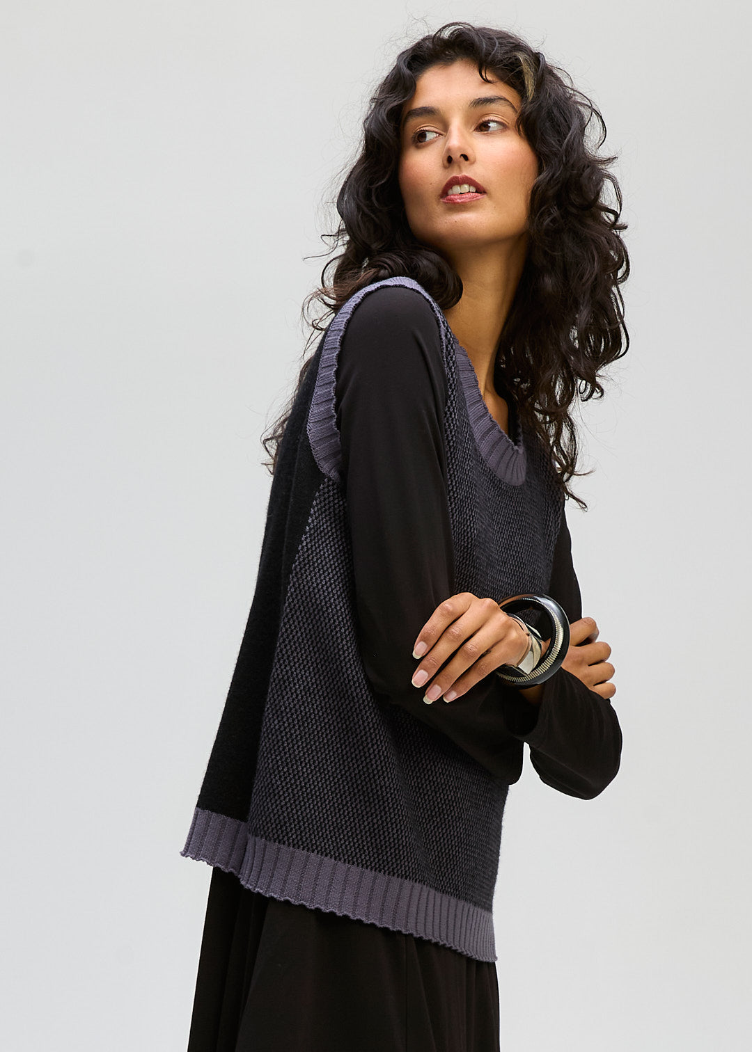 Pattern Knitted Vest