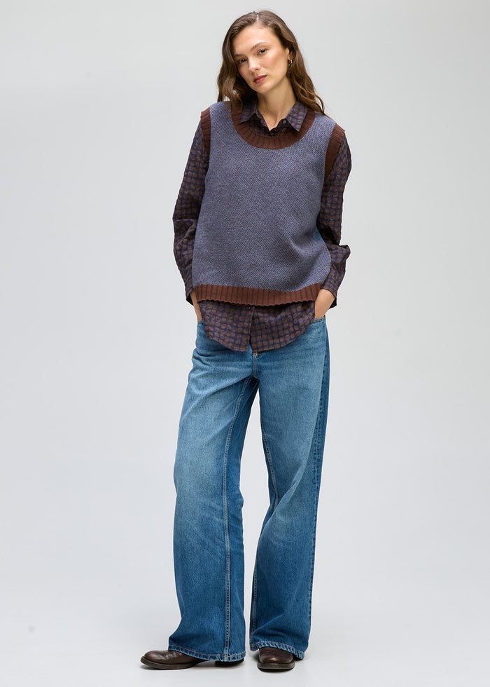 Pattern Knitted Vest