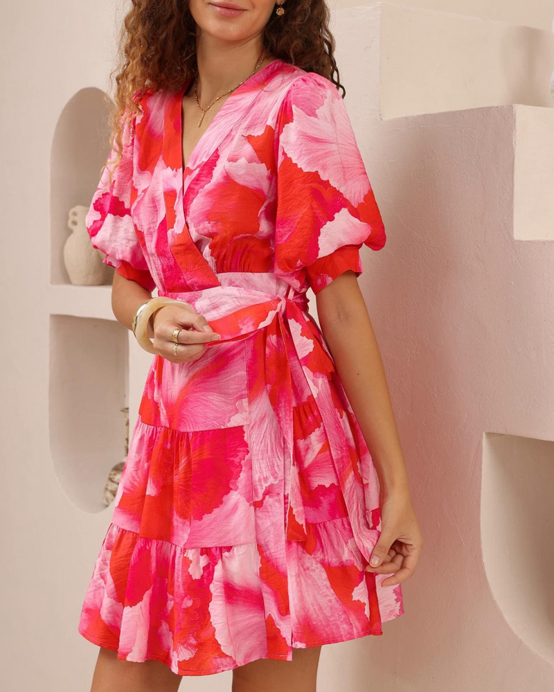 Petal Wrap Dress