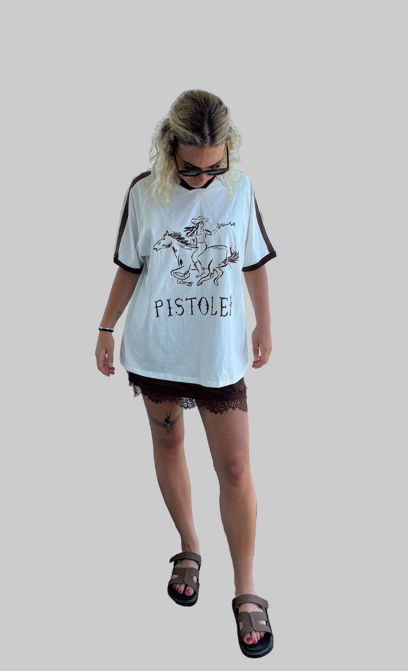 modern graphic cotton tee by frankie