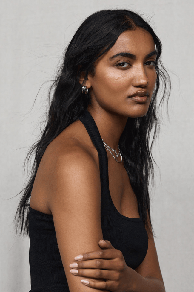 Bianca Hoop Earrings - Silver