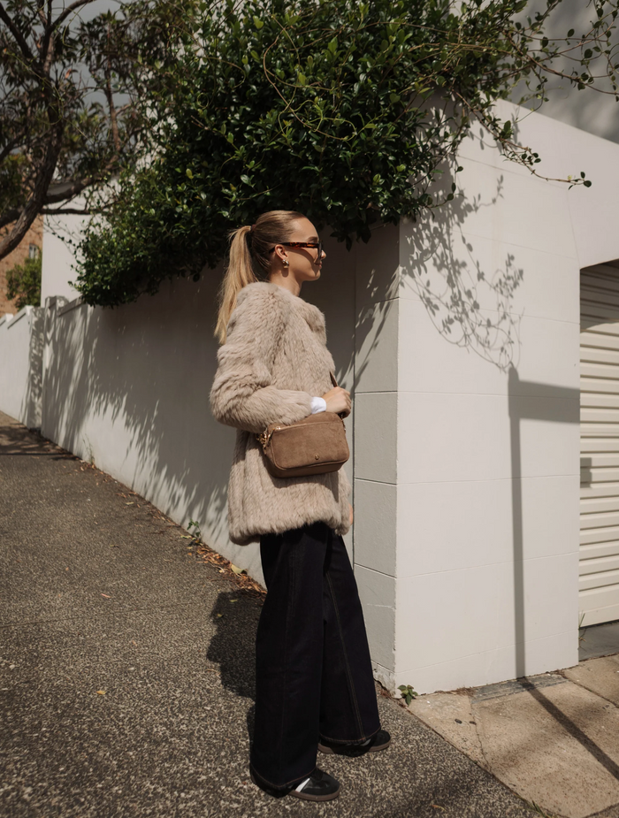Ruby London Eco Suede Cross Body Bag