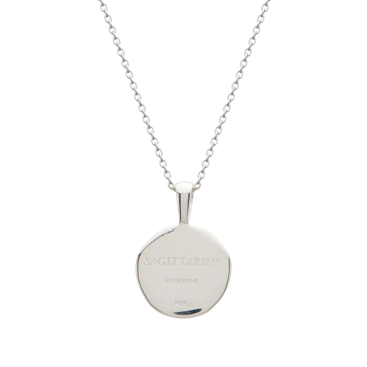 Murkani Sagittarius Necklace - Zodiac series - Silver rear view