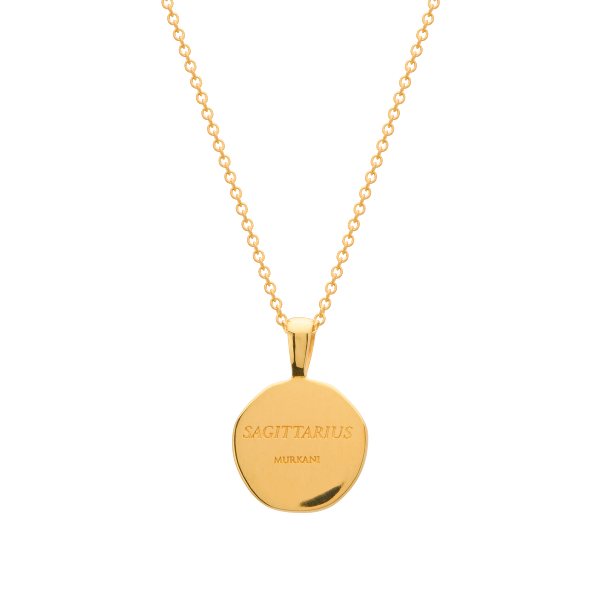 Murkani Sagittarius Necklace - Zodiac series - Gold rear view