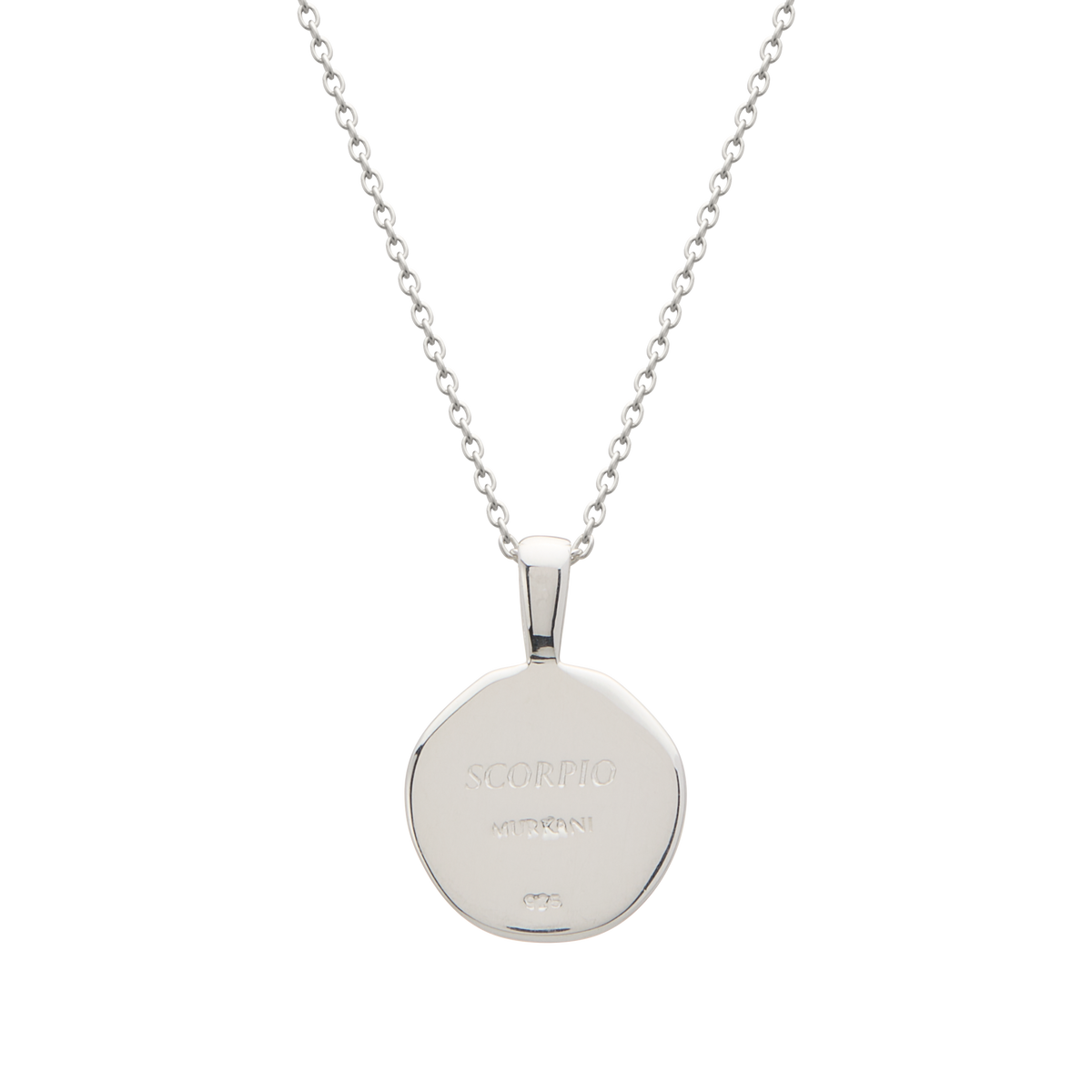 Murkani Scorpio Necklace - Zodiac series - Silver rear view