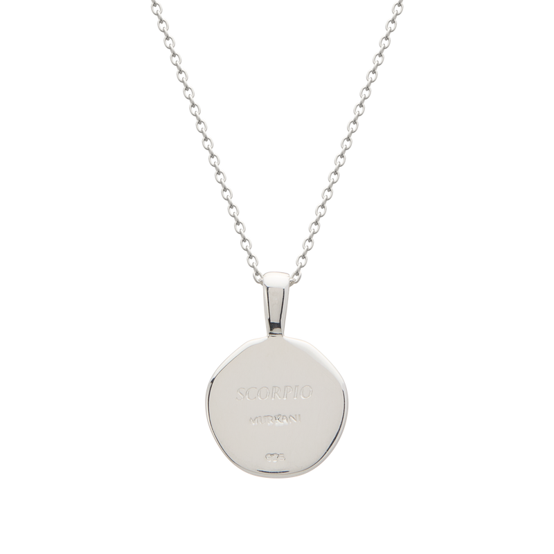 Murkani Scorpio Necklace - Zodiac series - Silver rear view