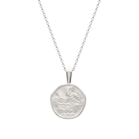 Murkani Scorpio Necklace - Zodiac series - Silver front view