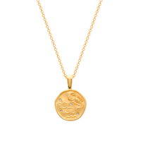 Murkani Scorpio Necklace - Zodiac series - Gold front view