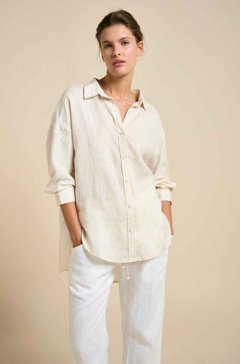 Boyfriend Linen Shirt - Little Lies