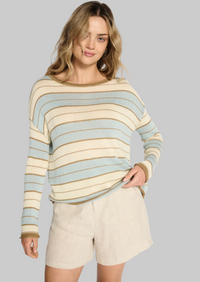 little lies solene stripe spring knit top