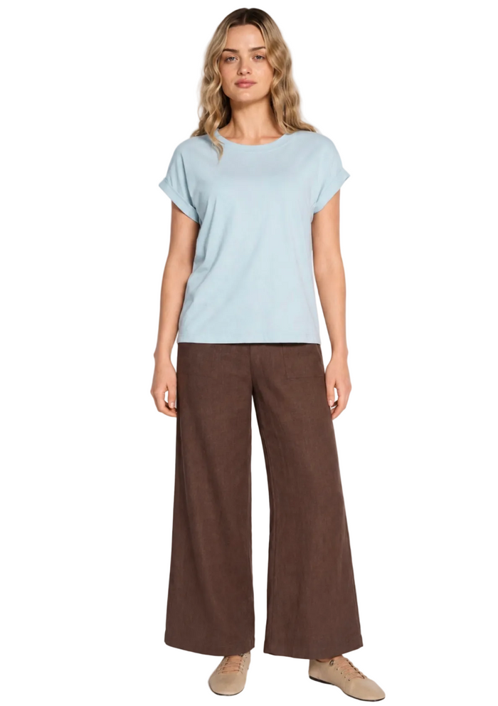 rhodes tee by little lies in soft blue