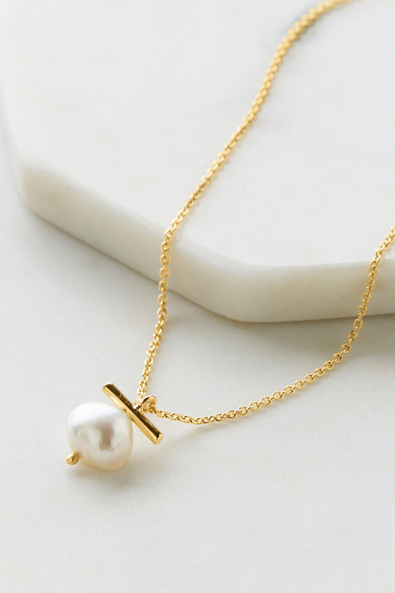 Sierra Pearl Necklace - Gold