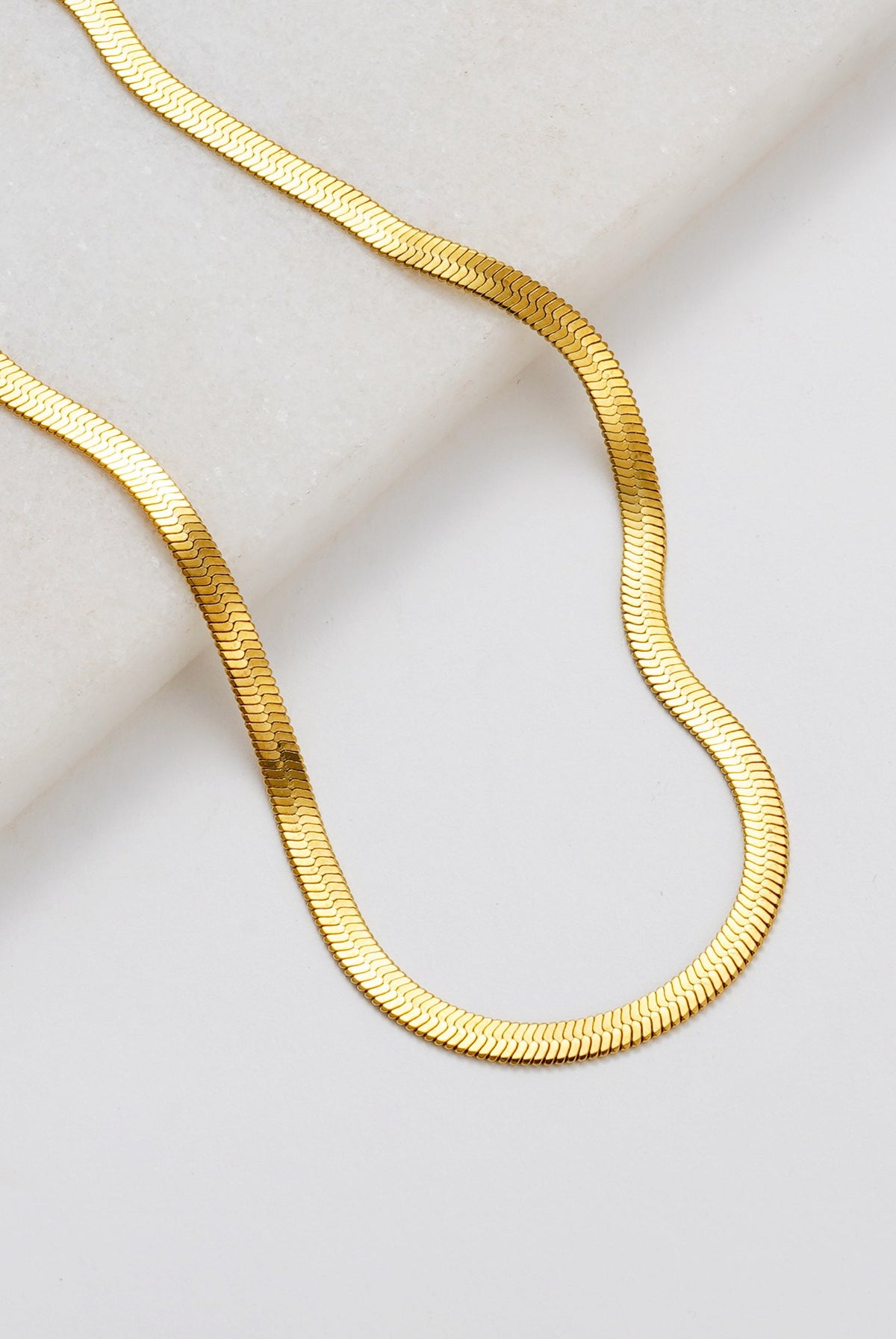 Snake Chain Necklace - Gold