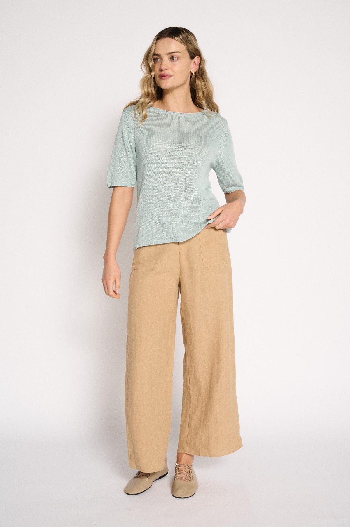 Summer Tee - Dusty Aqua