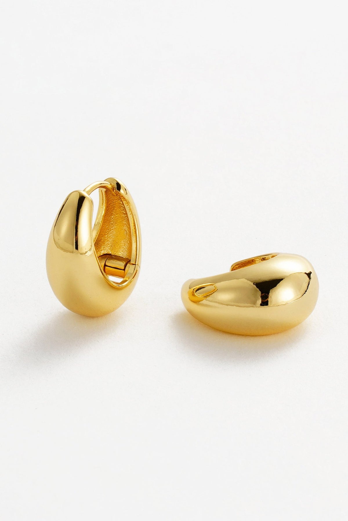 Steph Hoop Earrings Large - Gold