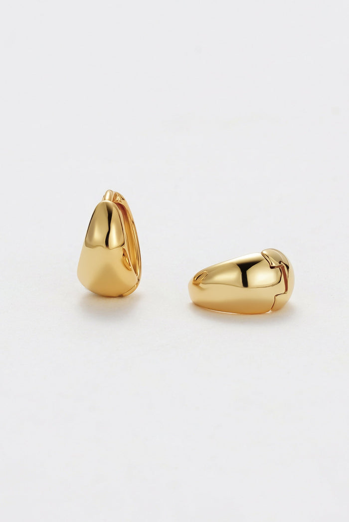 Steph Hoop Earrings Small - Gold