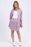 strike skirt by foxwood is a cotton stripe short skirt now on sale