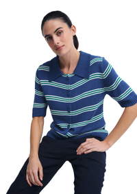 Stripe Button Top - Little Lies