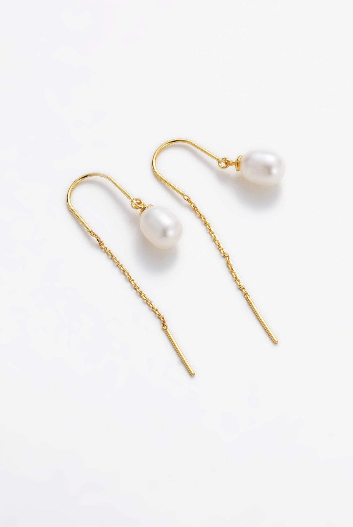 Talia Thread Earrings - Gold