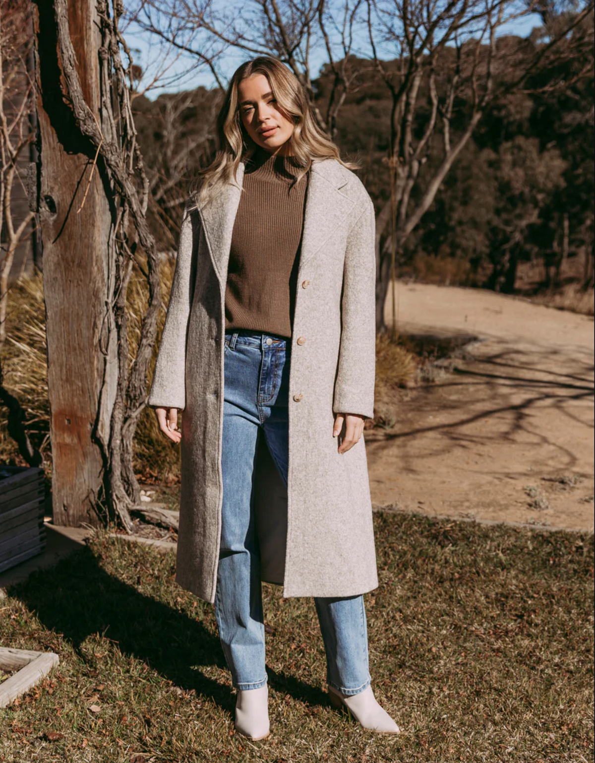 Indulge in the luxury of the Whistler wool blend stylish Coat by Foxwood. 