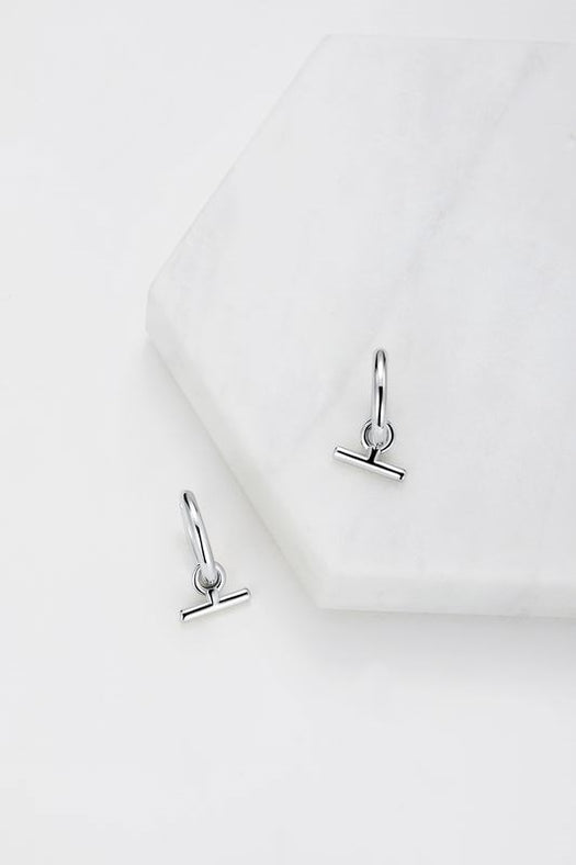 Winnie Hoop Earrings - Silver