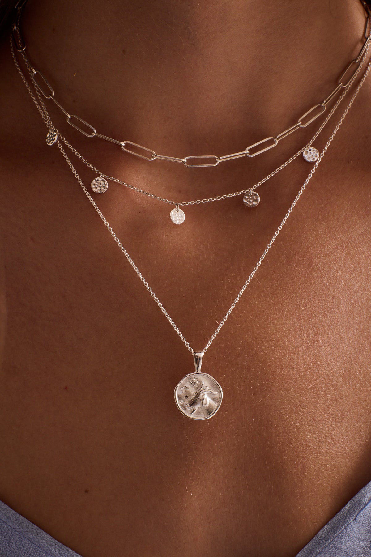 Murkani Capricorn Necklace - Zodiac series - Sterling Silver pendant