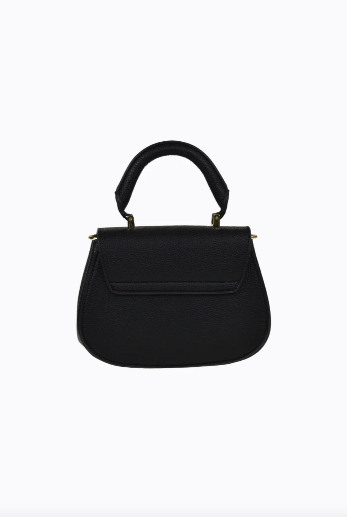 amalie crossbody bag by peta and jain is a vegan leather bag with a top handle in black