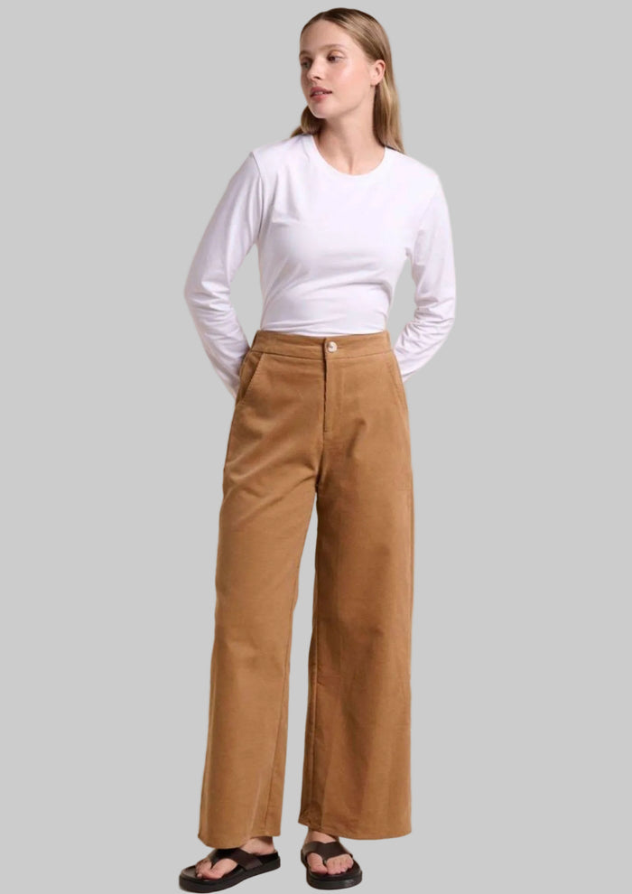 Khatie cotton corduroy pants by little lies