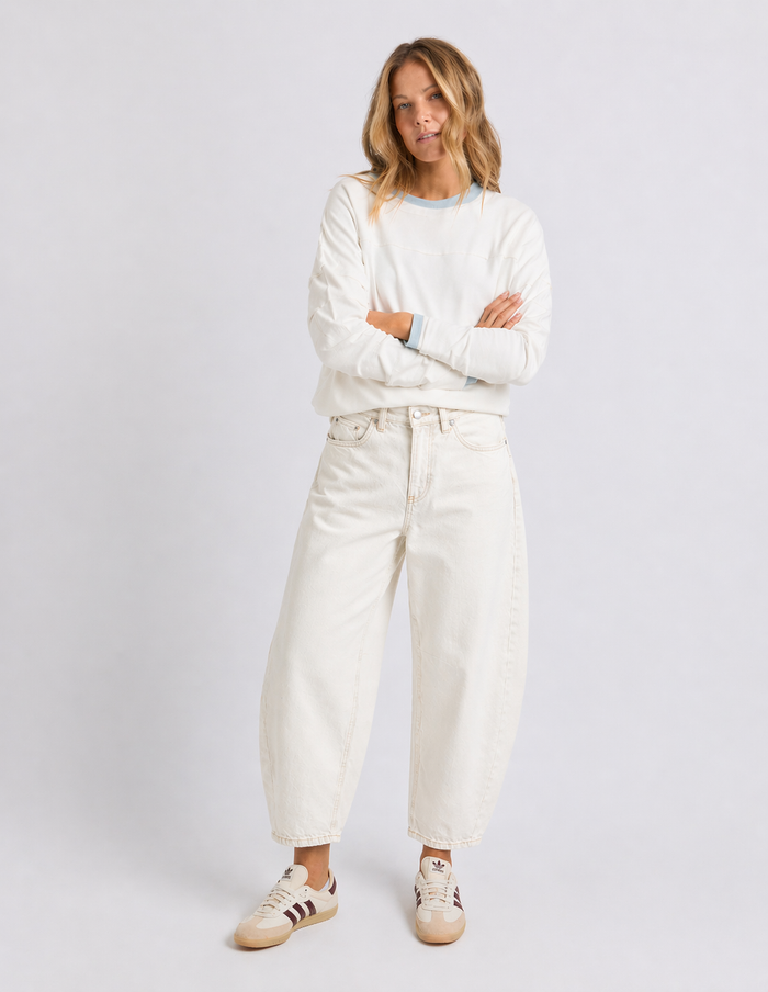 Atticus Barrel Jean - Vintage White