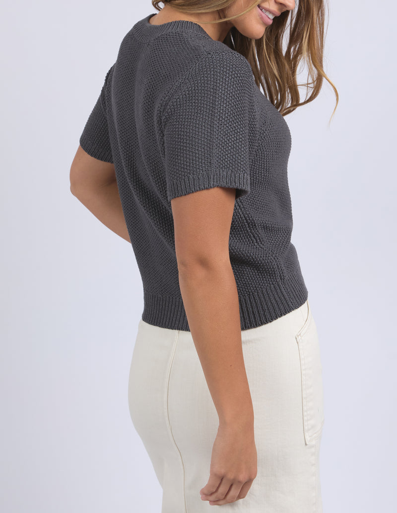 Blair Short Sleeve Knit - Foxwood