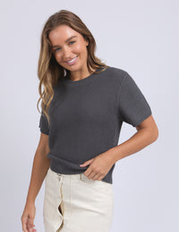 Blair Short Sleeve Knit - Foxwood