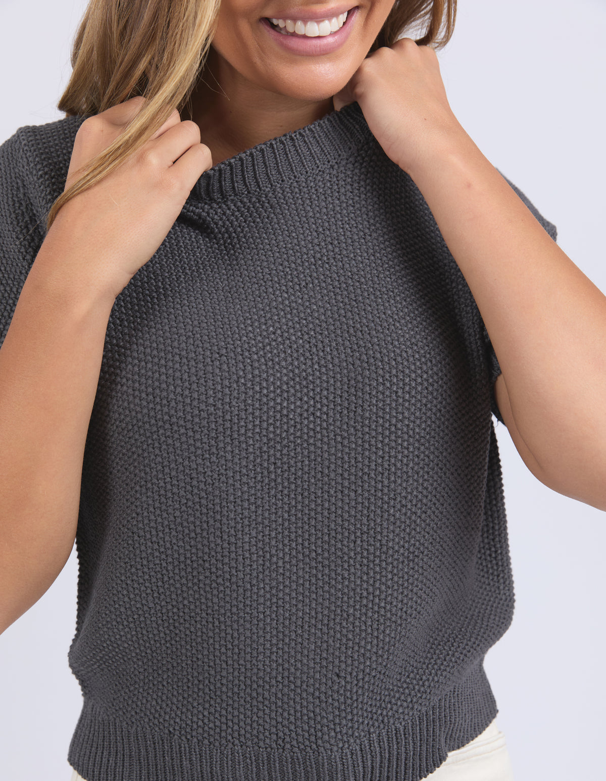 Blair Short Sleeve Knit - Foxwood