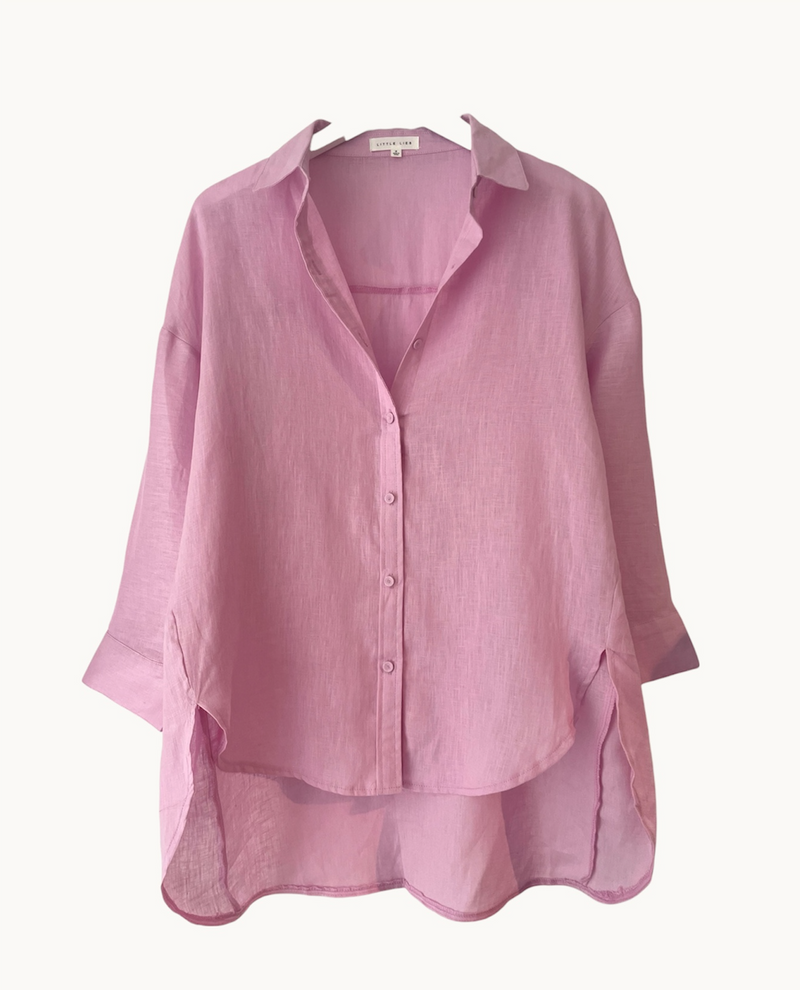 Boyfriend Linen Shirt - Little Lies