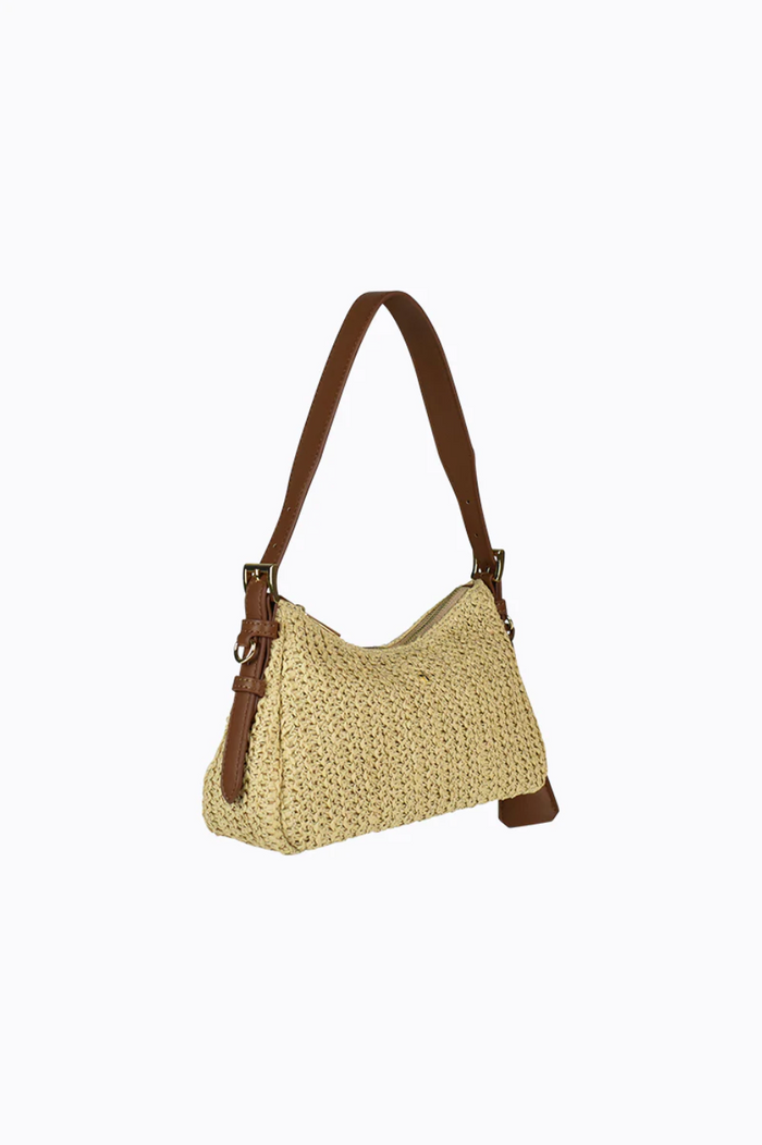 Brody Raffia Shoulder Bag